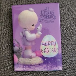 Vintage Precious Moments Button Lapel Pin For Happy Easter